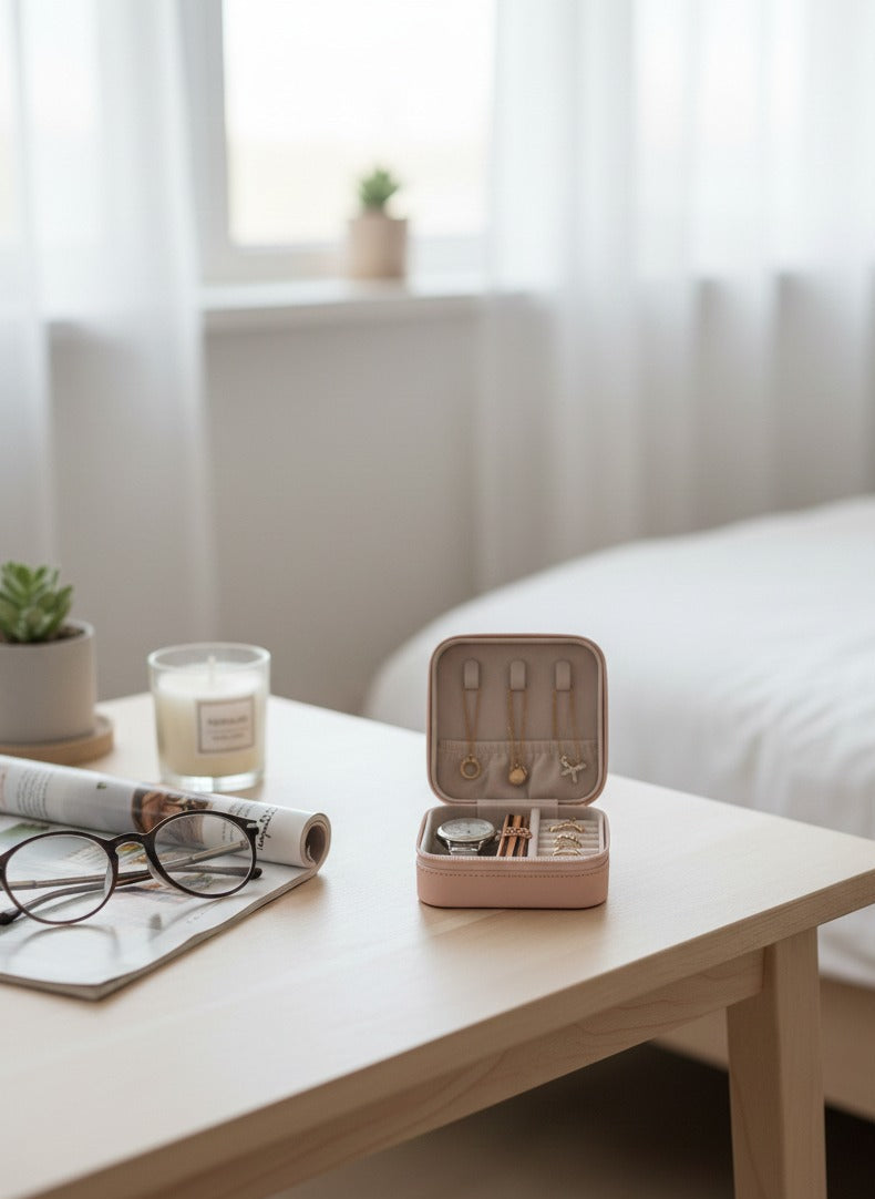 Mini Jewelry Travel Case,Small Travel Jewelry Organizer, Portable Jewelry Box